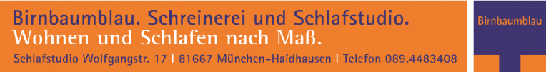 Logo Birnbaumblau Schreiner