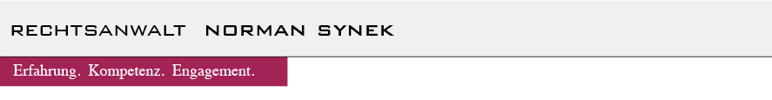 Logo Synek Norman, Rechtsanwalt