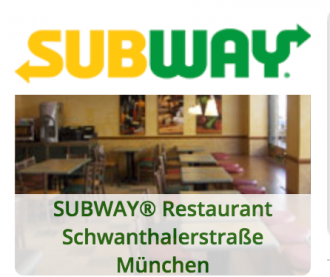Herzlich Willkommen im SUBWAY® Restaurant Schwanthalerstraße München