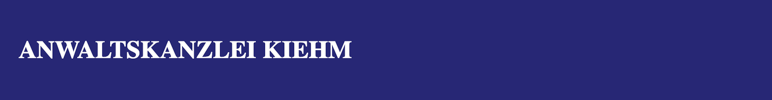 Logo Kiehm Christof Rechtsanwalt