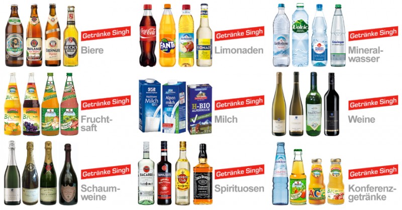Getränkemarkt Singh - Moosach München Getränke: Lieferservice für Firmen  München im Stadtbranchenbuch München