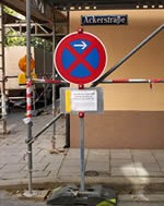 Verkehrstechnik I Halteverbotszonen I Baustellensicherung