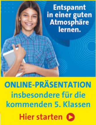Online-Präsentation für die kommenden fünften Klassen