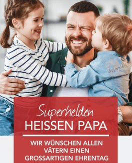 Am 29. Mai ist Vatertag!
