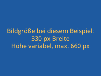 Textelement mit Bild rechtsbündig